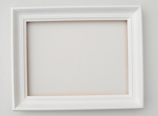 Rama drewniana biała frezowana 60x100 BUNET