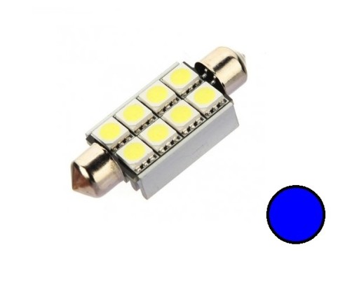 LED SV8.5 niebieska 12V CANBUS 42mm C3W C5W C10W