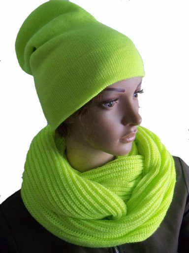KOMPLET DAMSKI CZAPKA SMERFETKA + KOMIN POLSKI-50%