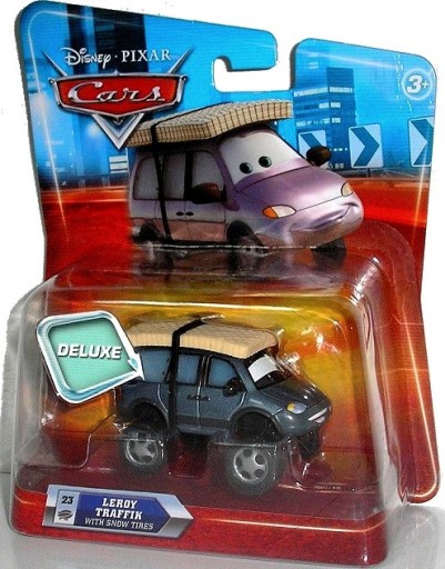 LEROY TRAFFIK SNOW TIRES Auta Cars Disney Mattel