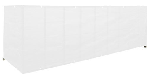 OSŁONA NA BALKON TARAS PŁOT BALKONOWA MATA SIATKA BIAŁA 500x90 cm LINKA 14m