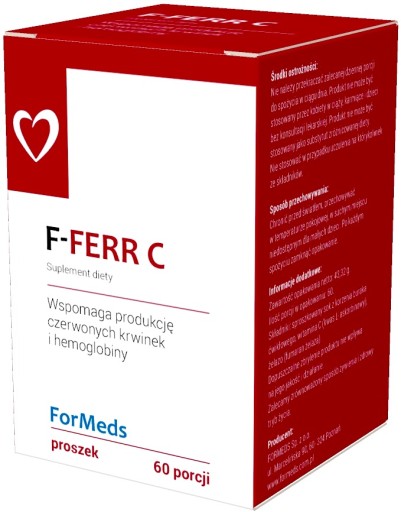 FORMEDS F-FERR C ŻELAZO + WITAMINA C PROSZEK 60PRC