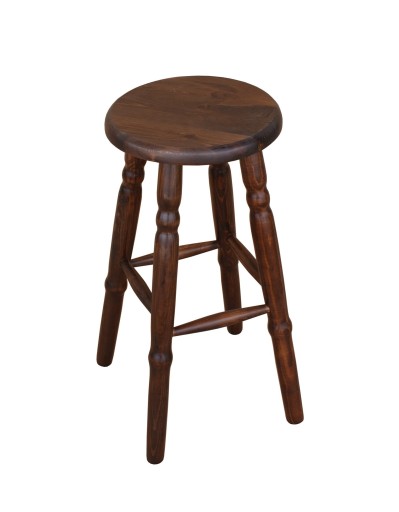TABORET SOSNOWY BAROWY HOKER 60 cm kolor brąz