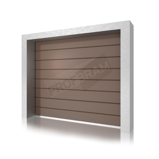 Segmentowa Brama Garażowa 300x300 - BRĄZ / BIEL