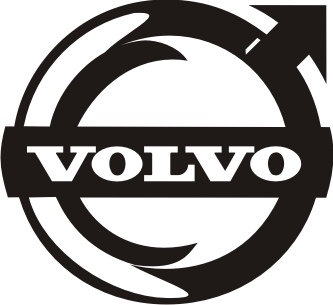 NAKLEJKI - VOLVO logo 44 x 48 cm, duży wybór