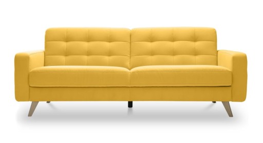 SOFA NAPPA 3F ŻÓŁTA NOWA SWEET SIT GALA AQUA CLEAN