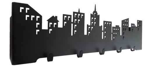WIESZAK NA UBRANIA KLUCZE CITY DESIGN 3D