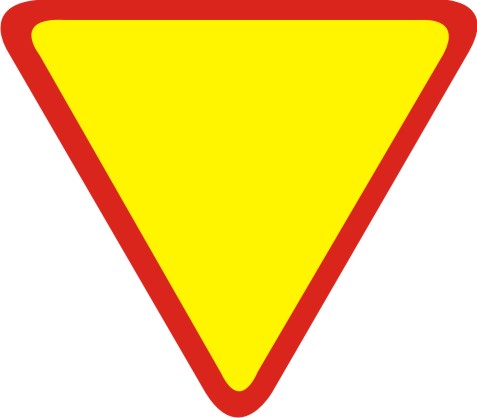 ZNAK DROGOWY znaki ustąp pierwszeństwa 60cm