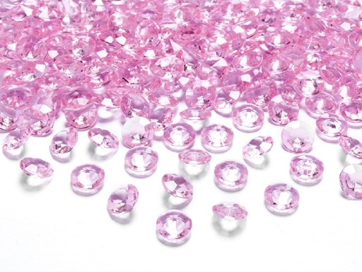 Diamentowe konfetti 12mm kryształki 100szt K-081