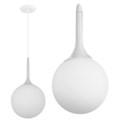 ŻYRANDOL LAMPA SUFITOWA WISZĄCA KULA CARY 20 SZKŁO