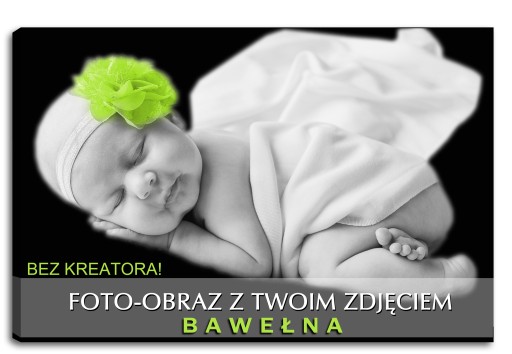 Fotoobraz Twoje Zdjęcie Na Płótnie Foto obraz 70x100 cm CANVAS na Bawełnie