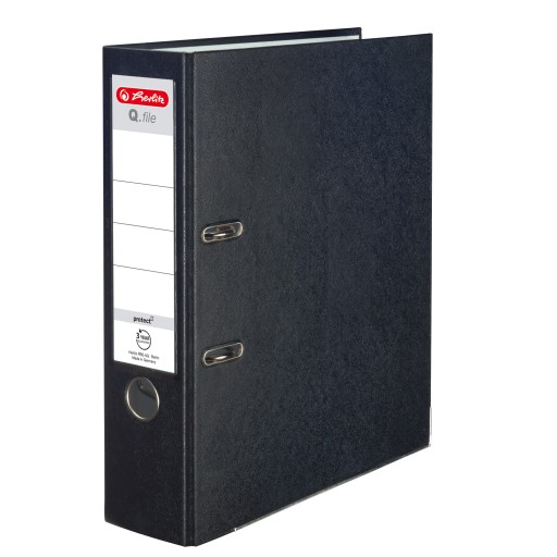 SEGREGATOR HERLITZ Q.FILE A4 8CM SZEROKI CZARNY