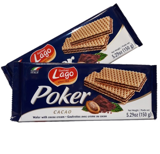 Wafle kakaowe Gastone LAGO POKER. 150g