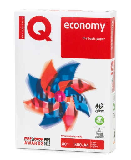 Papier ksero A4 IQ Economy 80 g, 1 ryza, BIAŁY,