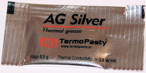 PASTA TERMOPRZEWODZĄCA AG SILVER 0,5g 3,8W/mk 0.5g