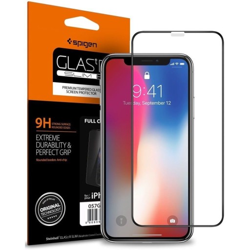 SPIGEN FC SZKŁO HARTOWANE DO ETUI - IPHONE XS MAX