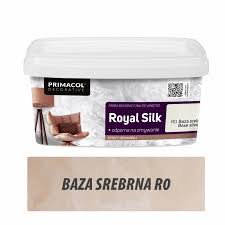 Farba dekoracyjna ROYAL SILK 1kg baza srebrna R0