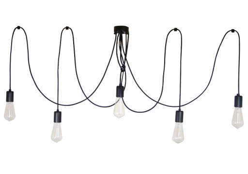 LAMPA WISZĄCA SUFITOWA PAJĄK 5 SPIDER 5 NEW MODEL