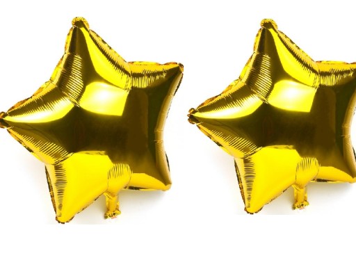 BALON FOLIOWY Gwiazdki Gwiazdy 2 szt Balony Kolory
