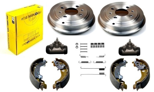 bębny szczęki cylinderki FIAT PANDA II bez ABS