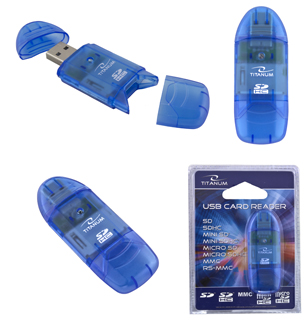 TITAN Tani czytnik kart SD microSD SDHC