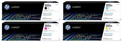 4x org. toner HP 205A CF530A CF531A CF532A CF533A