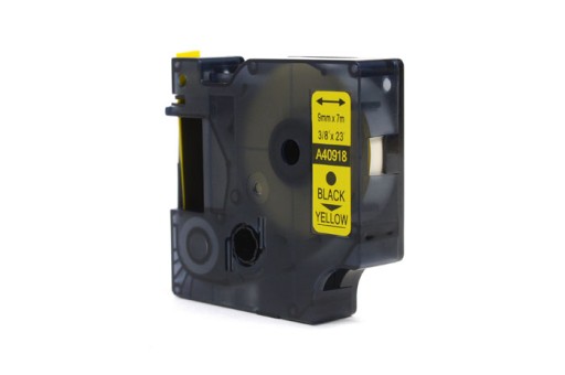 Taśma do Dymo D1 Czarny na Żółtym 9mm x 7m 40918