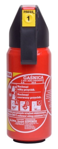 GAŚNICA Proszkowa Gloria 1KG P1GAM MERCEDES BMW AUDI