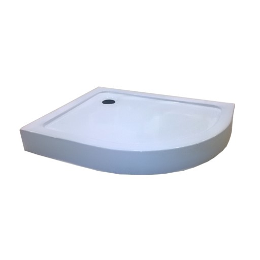 BRODZIK ASYMETRYCZNY 100X80 LEWY + SYFON