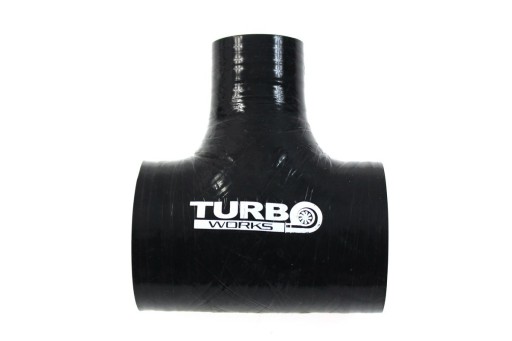 ŁĄCZNIK SILIKONOWY T-PIECE - śr 70mm /32 - CZARNY