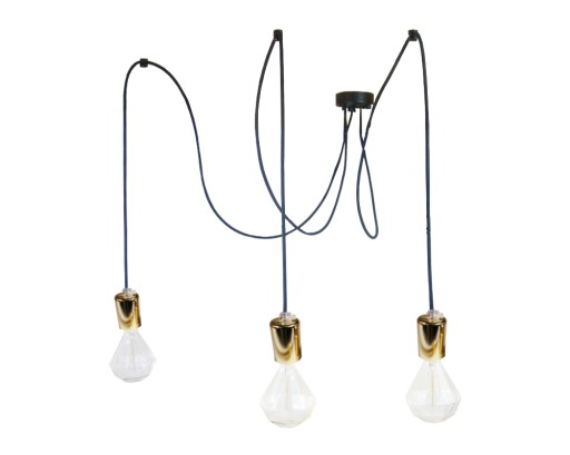 LAMPA WISZĄCA PAJĄK 3 SPIDER 3 SPINNE 3 ZŁOTA