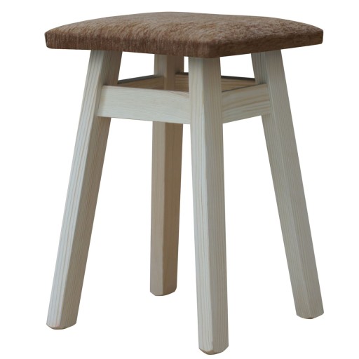 TABORET TAPICEROWANY KUCHENNY SOSNOWY SUROWY