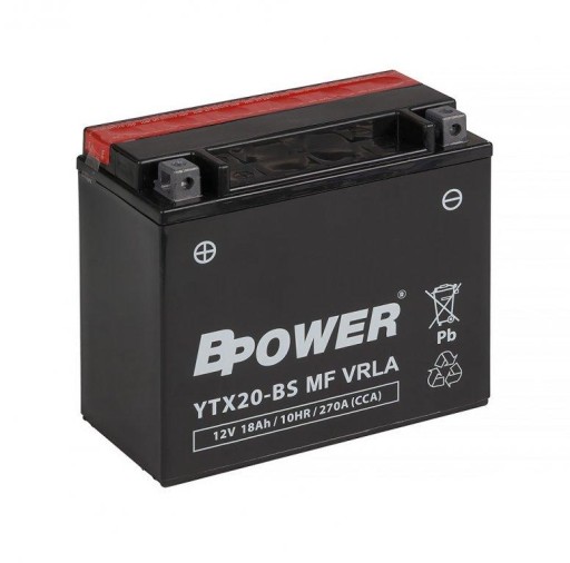 Akumulator 18Ah/270A L+ BPOWER YTX20-BS Harley XLX