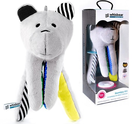 WHISBEAR SZUMIĄCY MIŚ CRY SENSOR SOFT MINKY