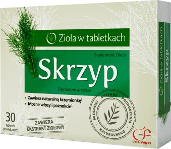 SKRZYP W TABLETKACH KRZEM WŁOSY PAZNOKCIE