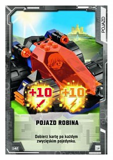 karta nr 142 Pojazd Robina lego nexo knights 2