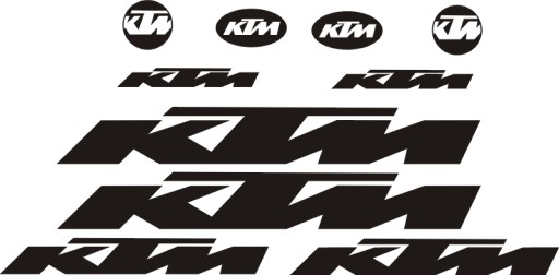 KTM CZARNE naklejki motocykl 34B