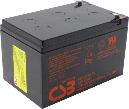 Żelowy akumulator CSB GP12120 F2 12V 12Ah