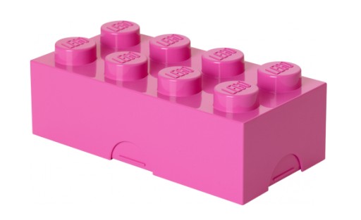 LEGO ŚNIADANIÓWKA LUNCH BOX KLOCEK 8 RÓŻOWY