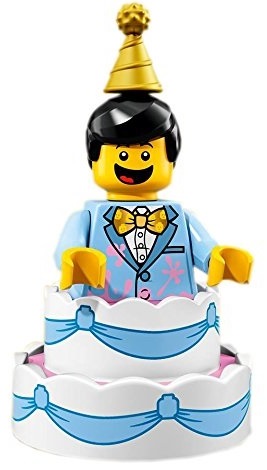 LEGO MINIFIGURES SERIA 18 FIGURKA CZŁOWIEK Z TORTU TORT URODZINY 71021