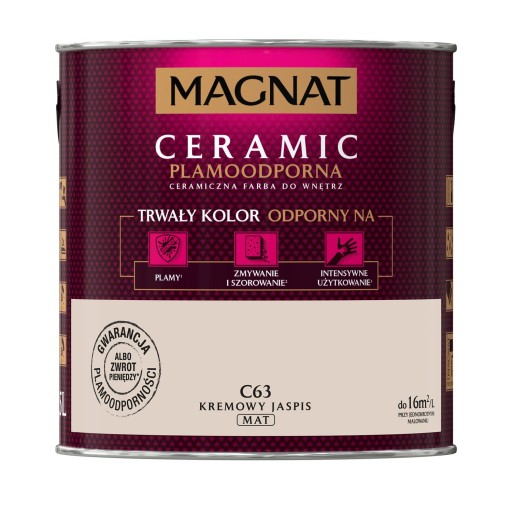 MAGNAT Ceramic farba ścian 5L C63 KREMOWY JASPIS