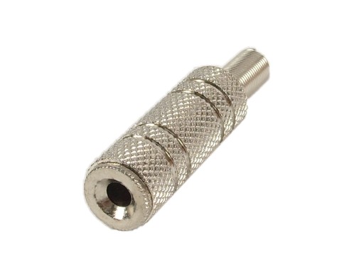 Gniazdo JACK 3,5mm stereo metalowe na kabel