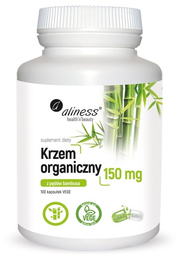 aliness KRZEM Organiczny z Pędów Bambusa 100kaps