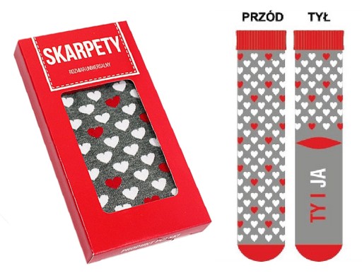 Skarpetki bawełniane TY i JA skarpety zakochanych
