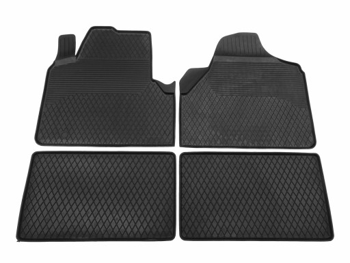Fiat Scudo 2006-2016r. 4cz dywaniki gumowe KORYTKA
