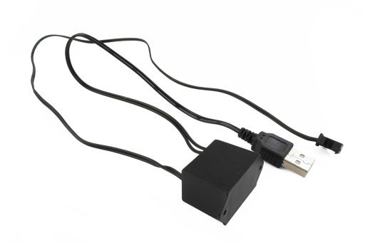 USB INVERTER PRZETWORNICA DO ŚWIATŁOWODU EL WIRE