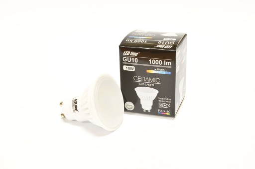 Żarówka LED LEDline GU10 10W zimna 1000lm MEGA MOC