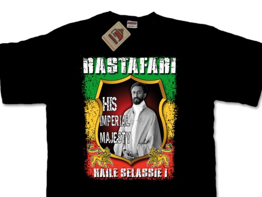 KOSZULKA L RASTA REGGAE RASTAFARI HAILE SELASSIE