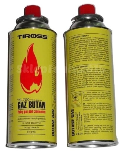 10x KARTUSZ NABÓJ GAZOWY GAZ KARTUSZE 400ml TIROSS