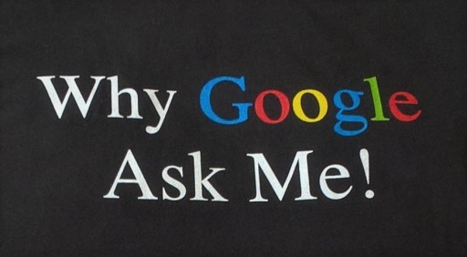 Why GOOGLE Ask Me ! t-shirt czarny XL